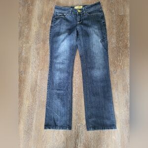 Lole Women Organic Denim Straight Jeans Low Rise Size 30x30